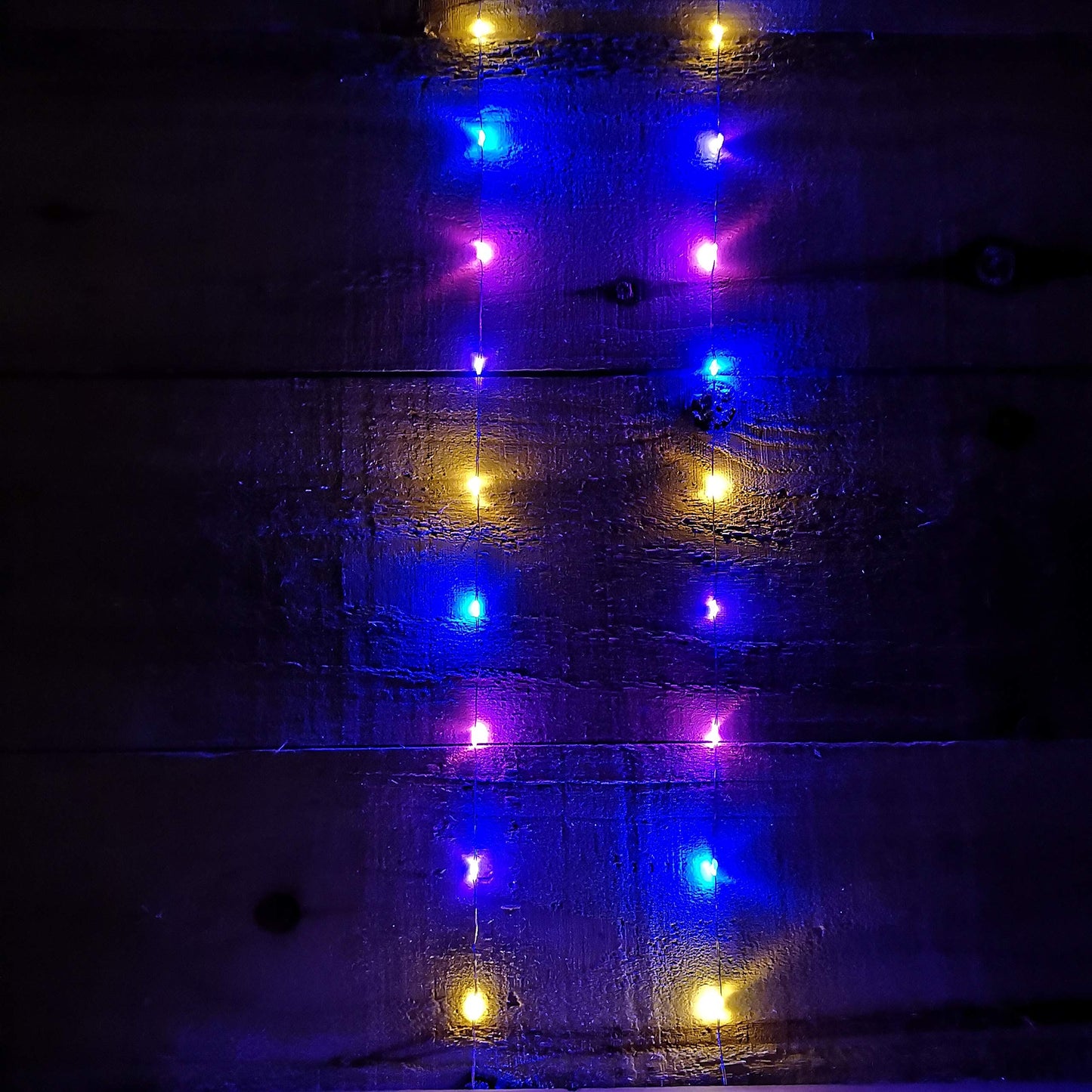 100 LED 5m Premier MicroBrights Indoor Outdoor Christmas Multi Function Battery Operated Lights with Timer on Pin Wire in Rainbow