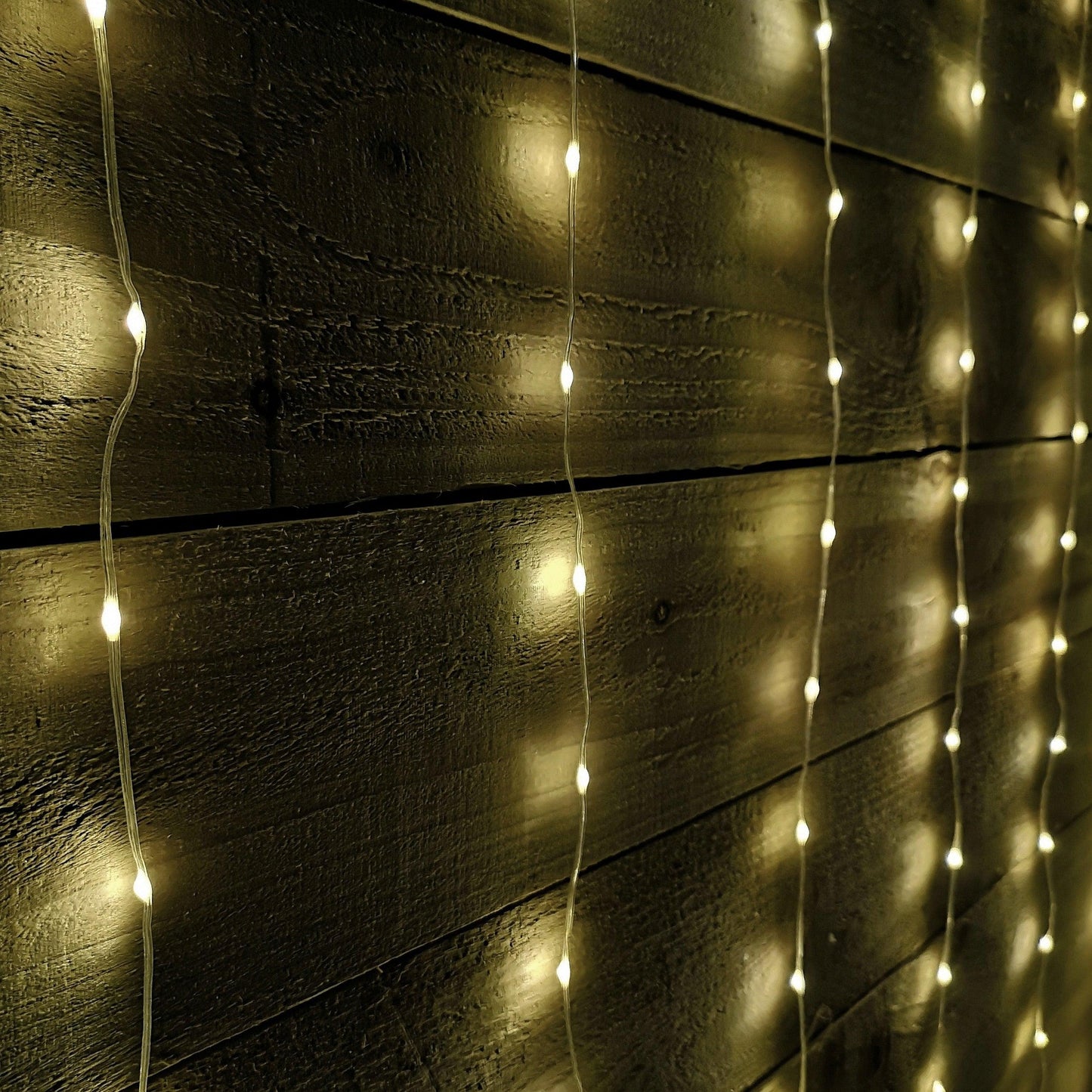 Factory Seconds: 2.1m 300 LED Party Curtain Christmas Lights in Warm White