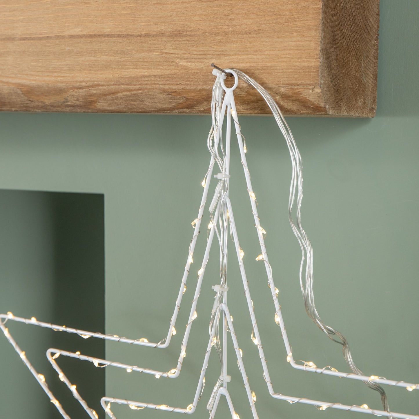 50 x 50cm Light up 4 Layered Christmas Star with 165 Warm White LEDs