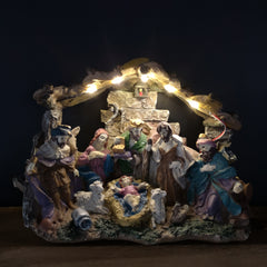 25cm LED Battery Operated Indoor Nativity Christmas Decoration
