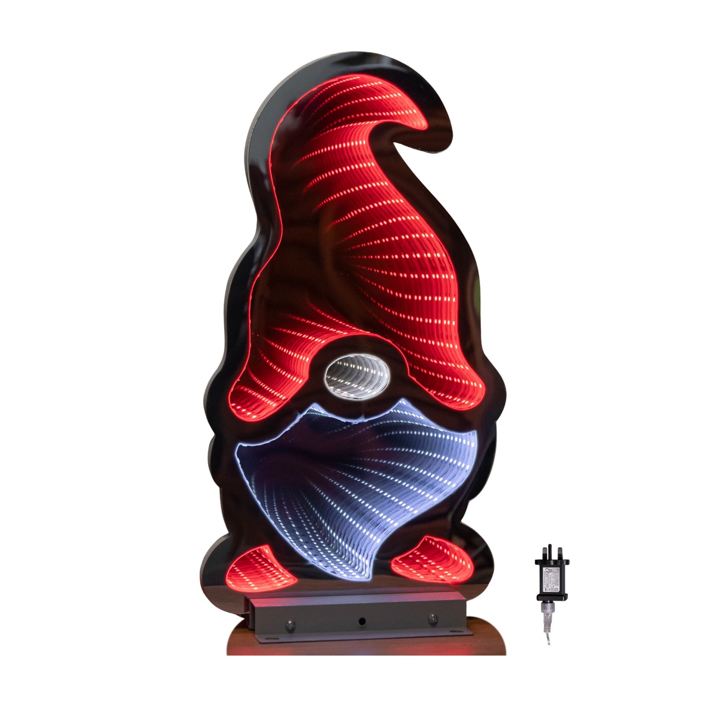 40cm LED Infinity Light Gonk Light - Red Hat