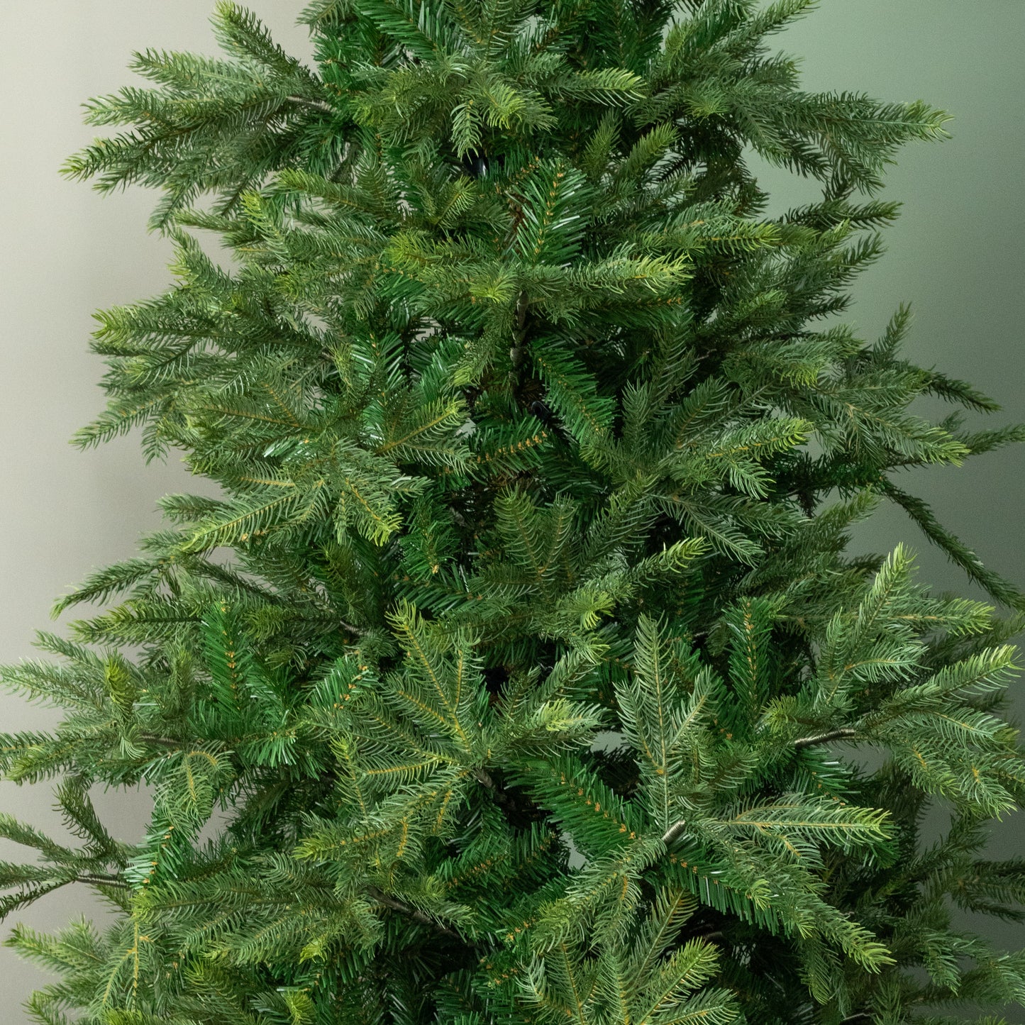 8ft (2.4m) Real Look Green Grandis Fir Christmas Tree with Metal Stand
