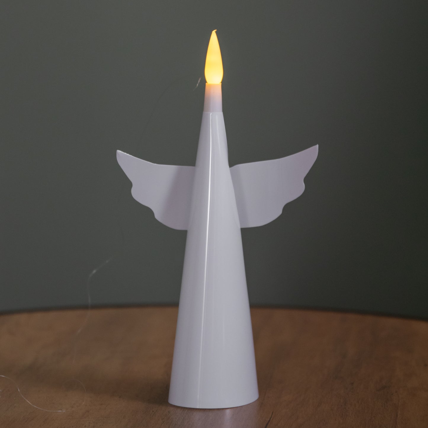 Set of 5 16cm Battery Operated Floating Christmas Angel Candles with Warm White LEDs
