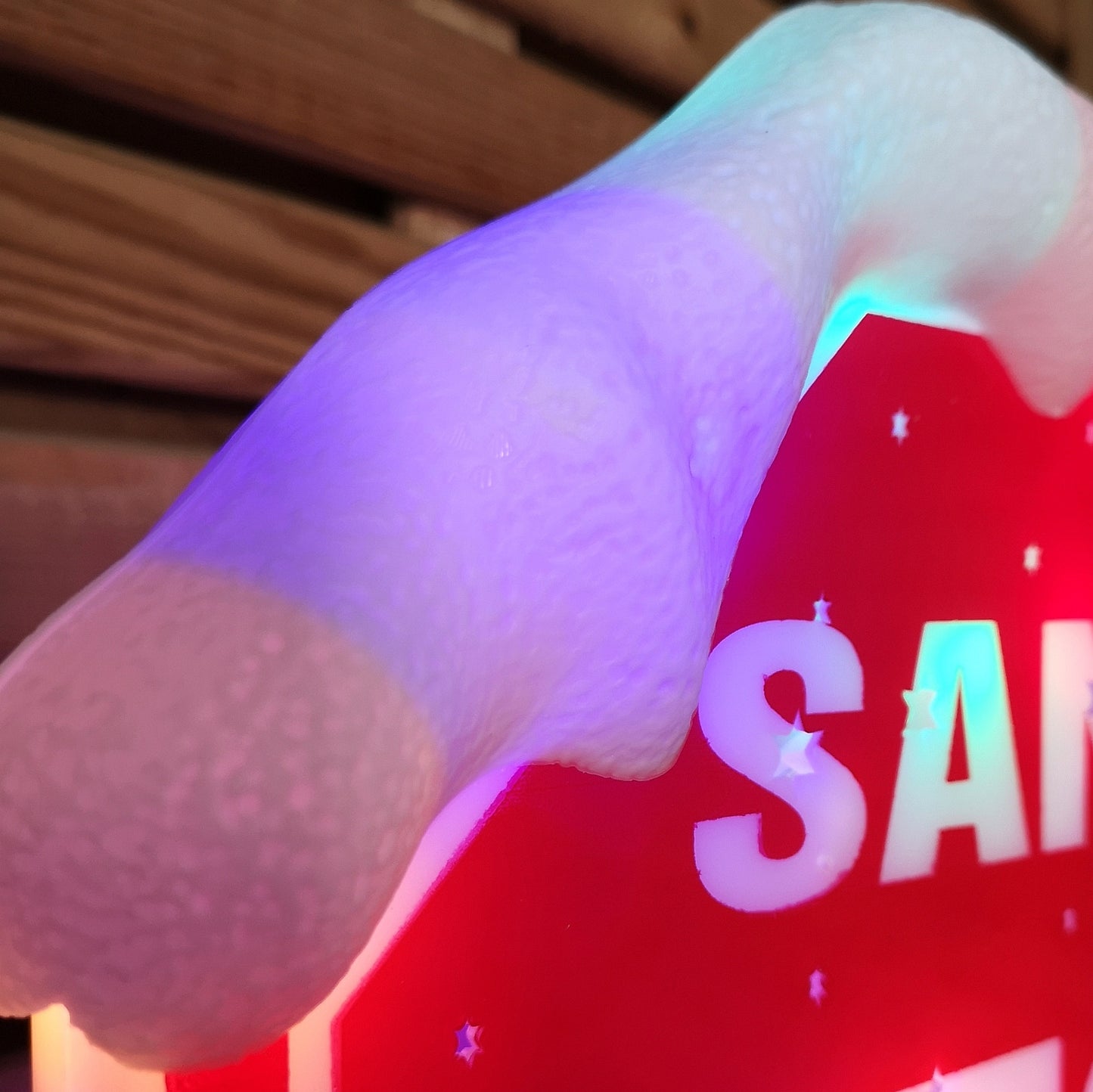 Premier Christmas Light up Santa stop here Garden Patio Sign 110m