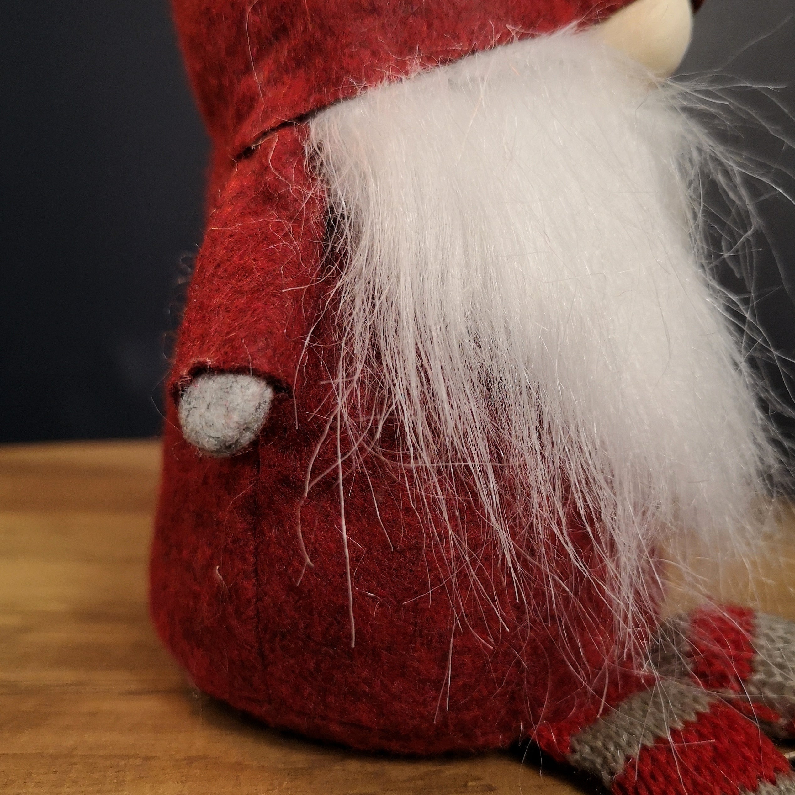 58cm Sitting Plush Christmas Santa Gonk with Dangly Legs in Red