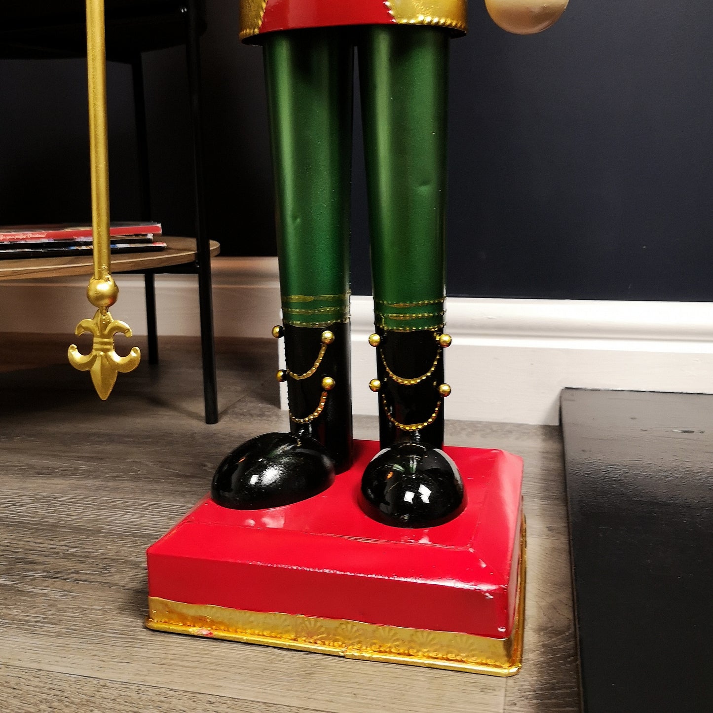 80cm Light Up Nutcracker Soldier LED Christmas Wooden Ornament Home Decoration