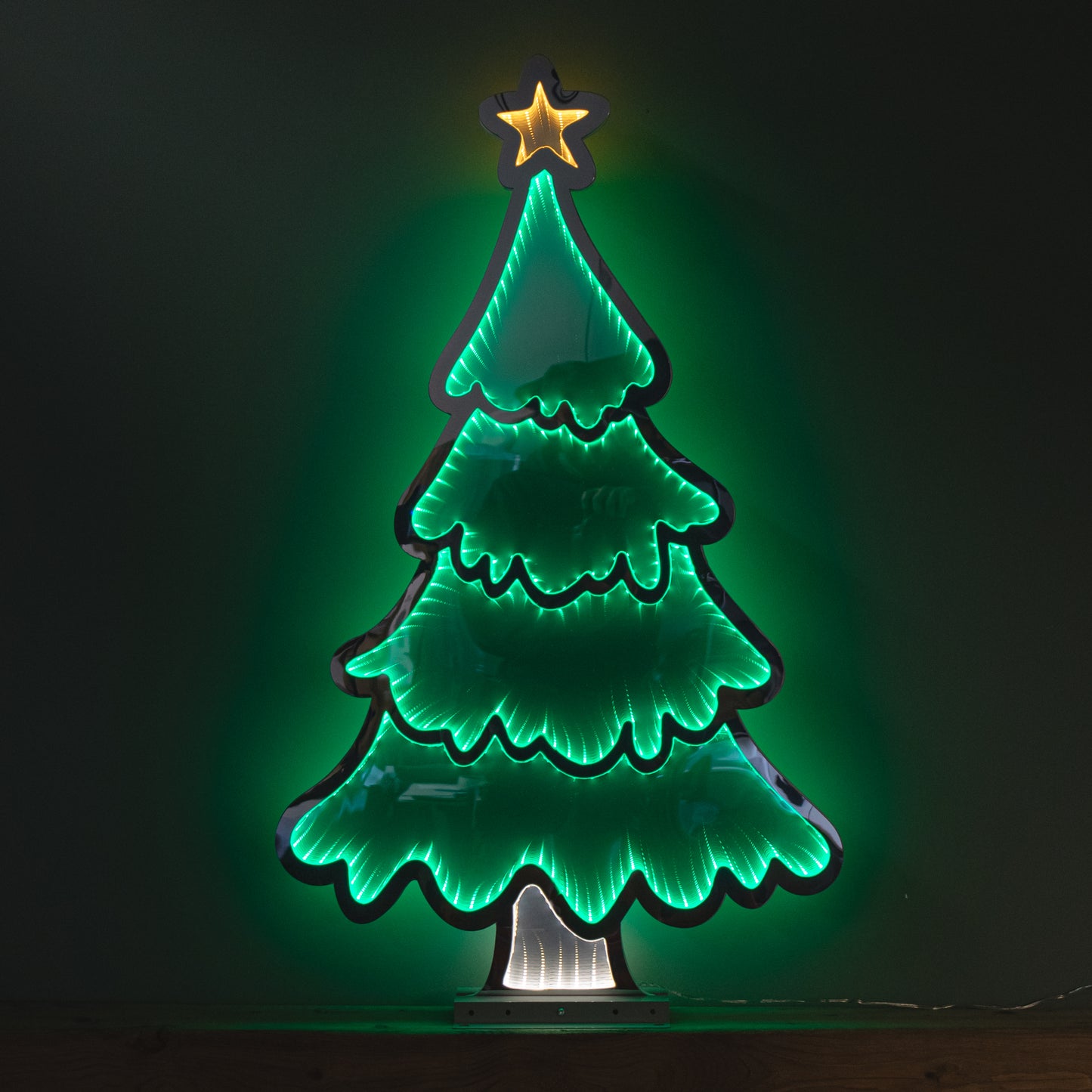 90cm Light up Standing Christmas Tree with Star Infinity Decoration with LEDs