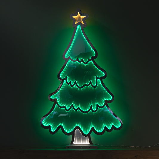 90cm Light up Standing Christmas Tree with Star Infinity Decoration with LEDs