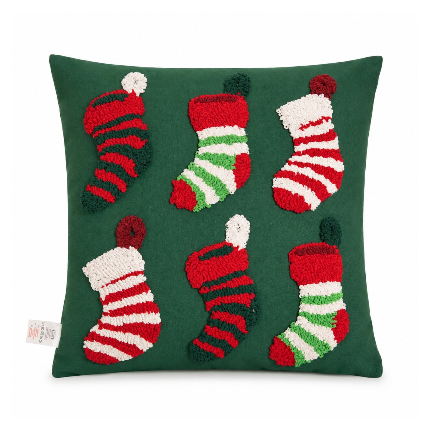 45cm Dark Green Soft Decorative Christmas Stocking Cushion