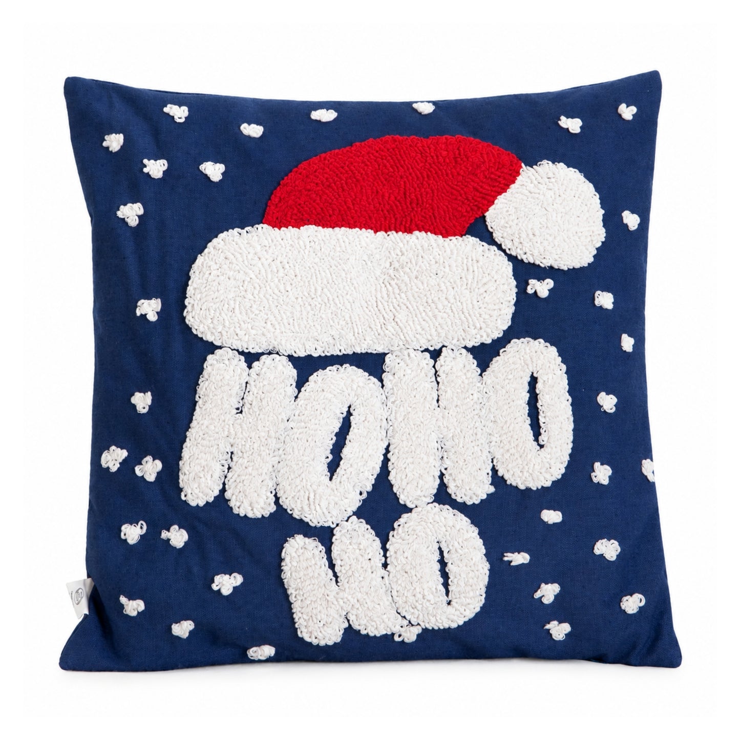 44cm Dark Blue Ho Ho Ho Santa Hat Soft Christmas Decorative Cushion 