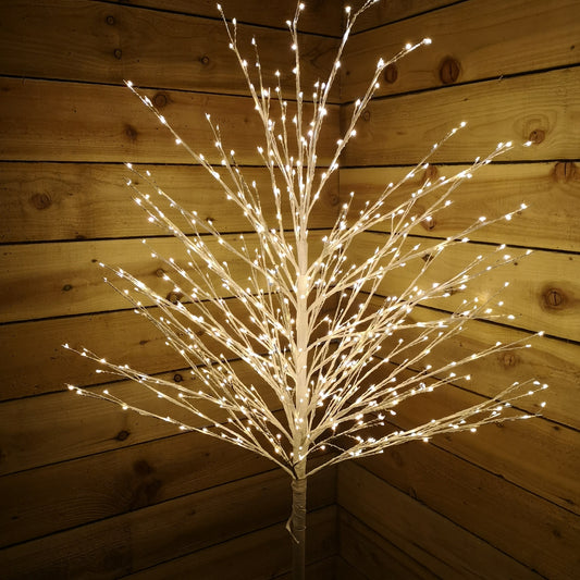 Factory Seconds: 1.8m (6ft) White Micro Dot Tree 900 Warm White LEDs