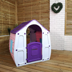 1.09m Purple Kids Indoor Outdoor Plastic Wendy House Unicorn Magical Playhouse