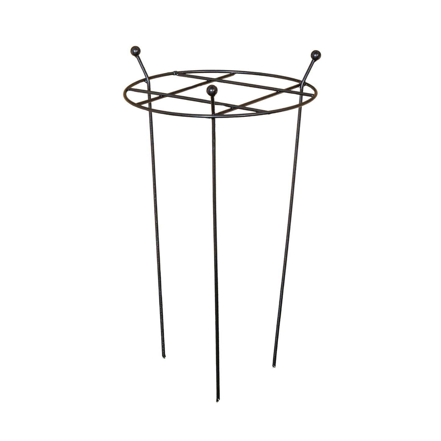 Tom Chambers Heavy Duty Black Metal Steel Garden Plant Support Grow Through - 60cm x 35cm