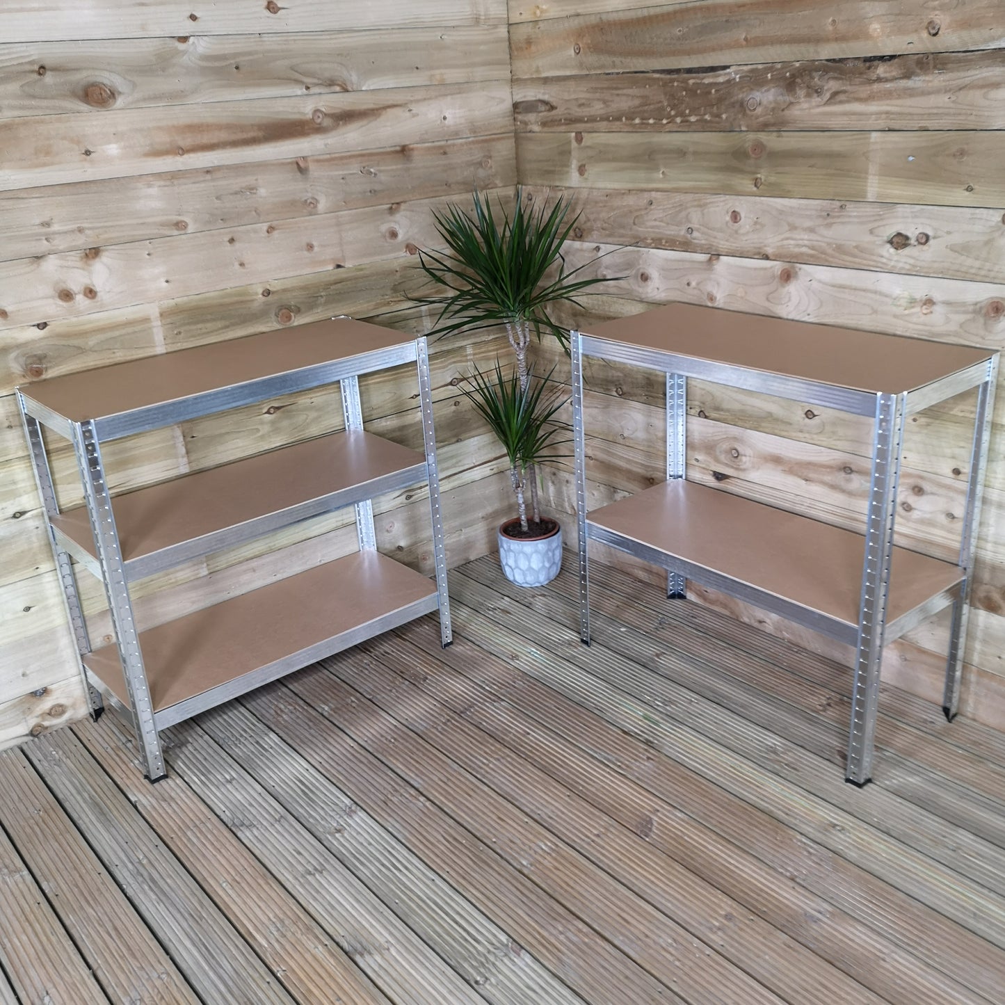 Factory Seconds: Garage Shelving 90cm Wide & 180cm High Heavy Duty 5 Tier Multipurpose Metal Racking Unit  / Warehouse Shelving Storage