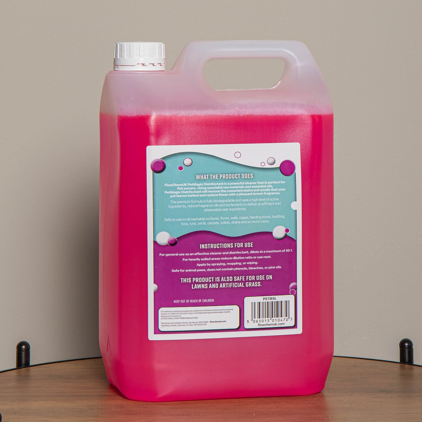 5 Litre Bubblegum Scented Pet Disinfectant Cleaner