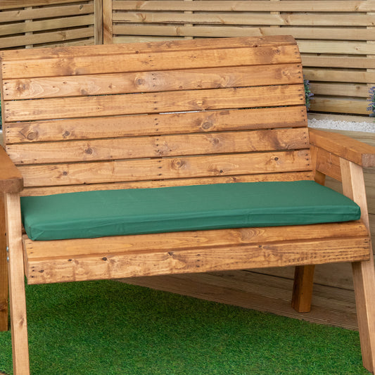 99 x 41cm Cushion Base for 2 Seater Wooden Garden Bench in Green