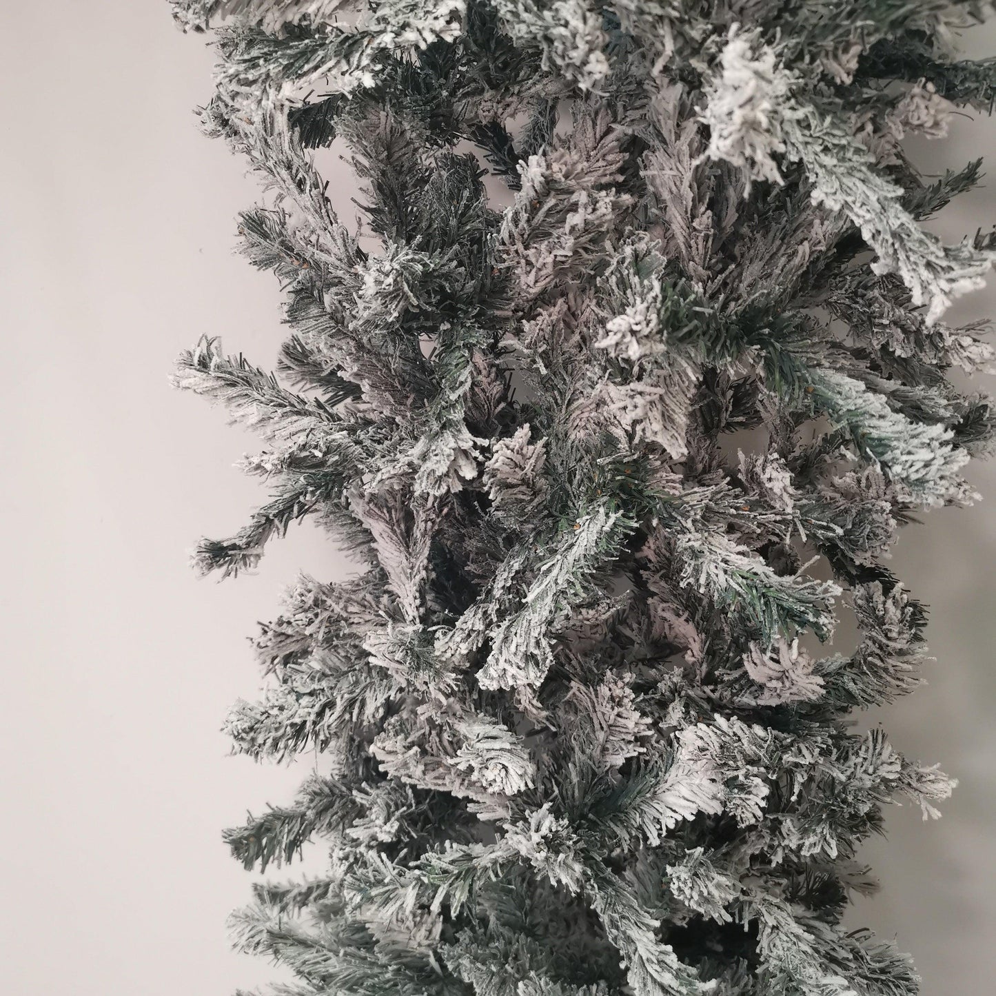 Factory Seconds: 8ft Indoor Flocked PVC Christmas Tree Arch with Snow Tips and Flat Top