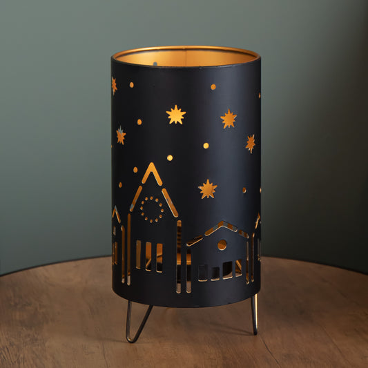 24cm Battery Operated Light up Christmas Night Sky Lantern with LEDs