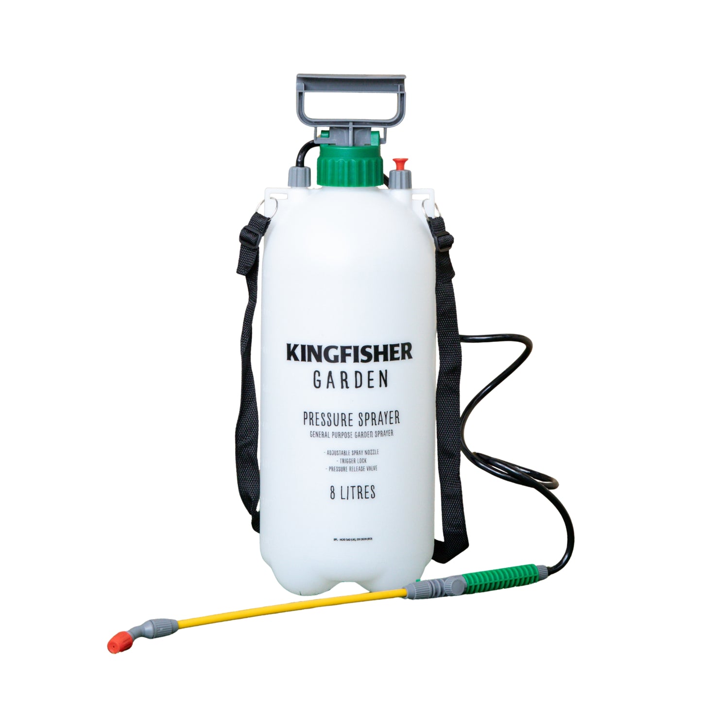 8 Litre Garden Pressure Sprayer with Shoulder Strap & Lance