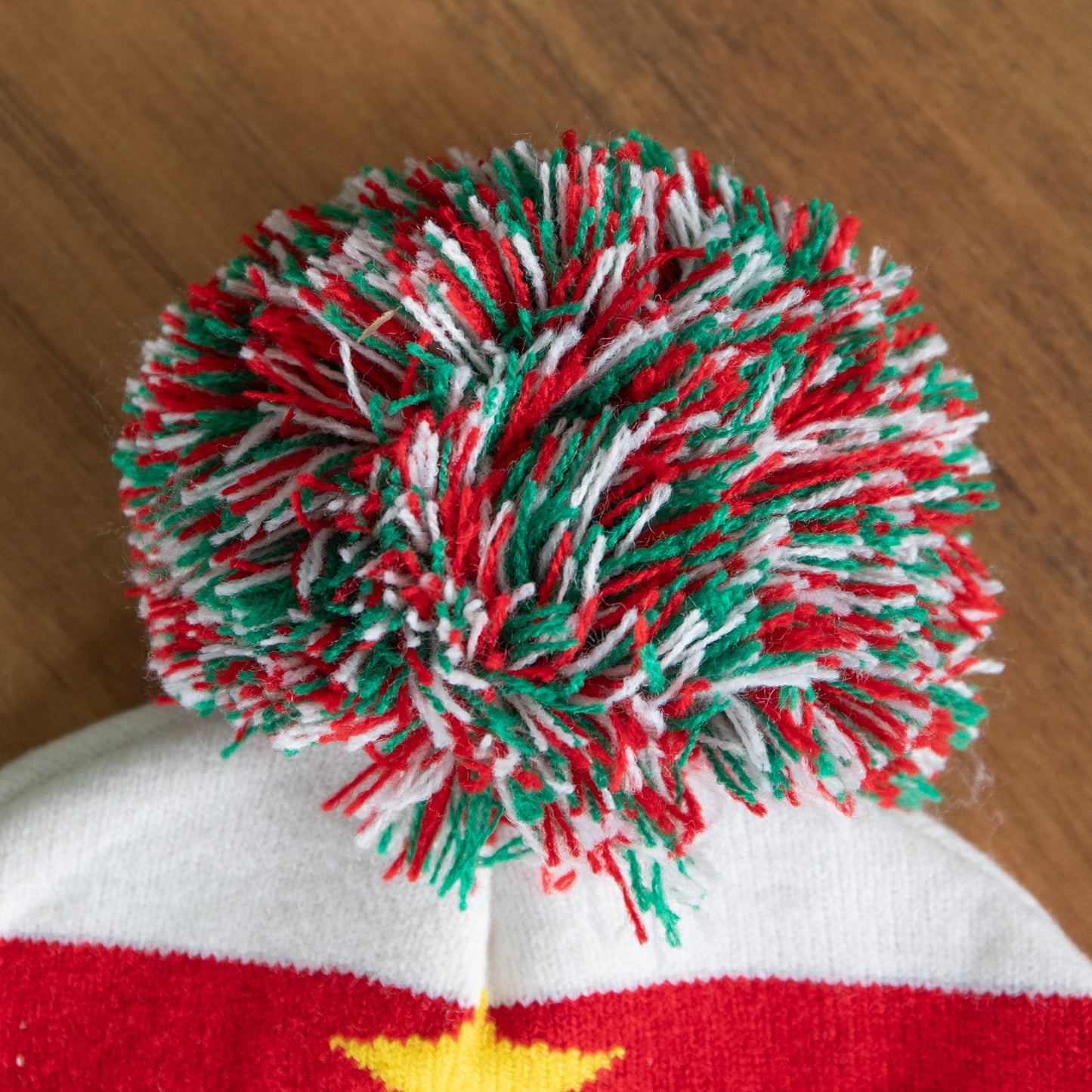 Light up Flashing Party Beanie Festive Hat with Christmas Tree & Multi-Coloured LEDs