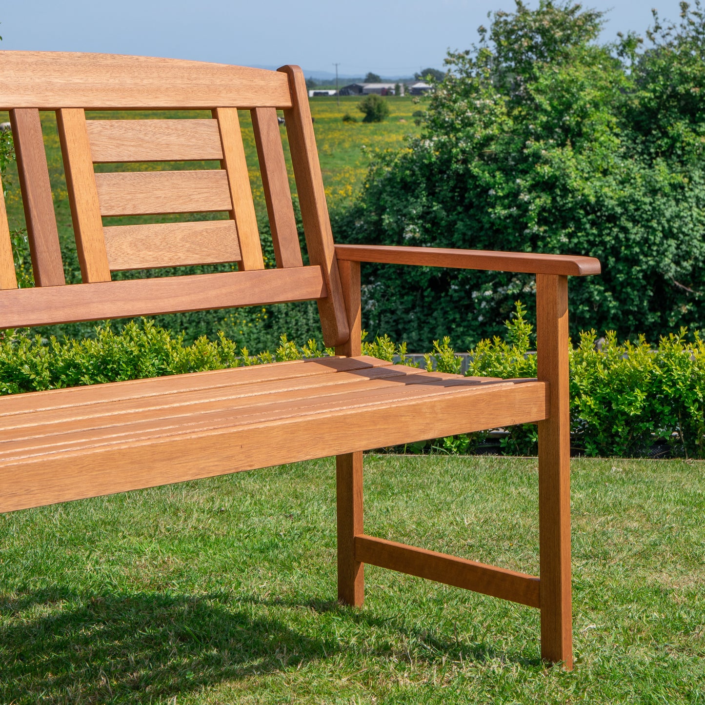 Hawkshead 2 Seater Outdoor Wooden Garden Patio Bench