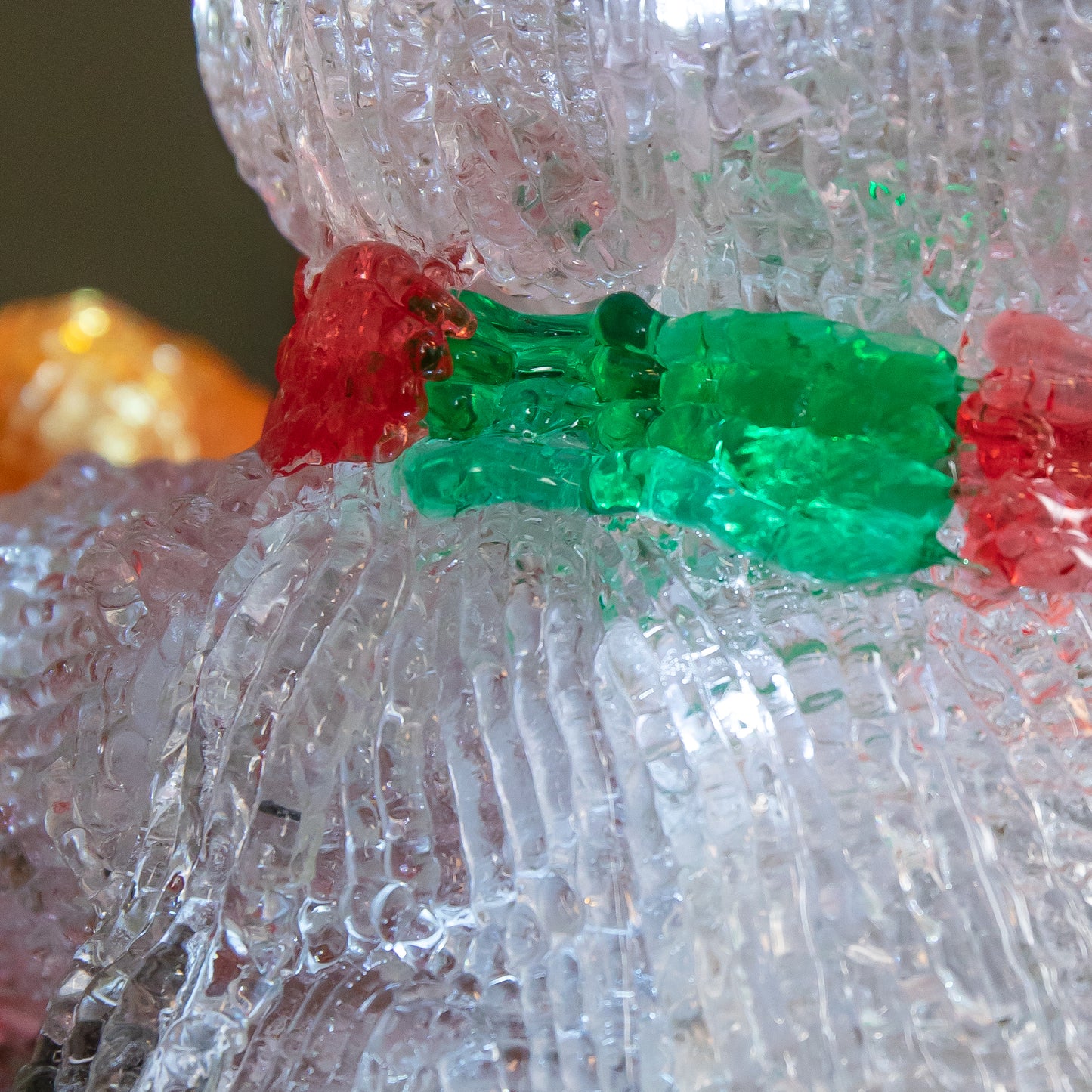 20cm Battery Operated Light up Christmas Ice Panda with 30 Cool White LEDs