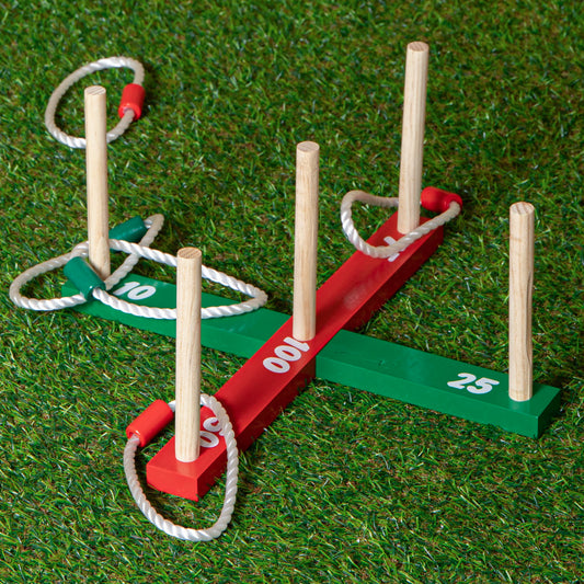 Outdoor Traditional Wooden Quoits Garden Game