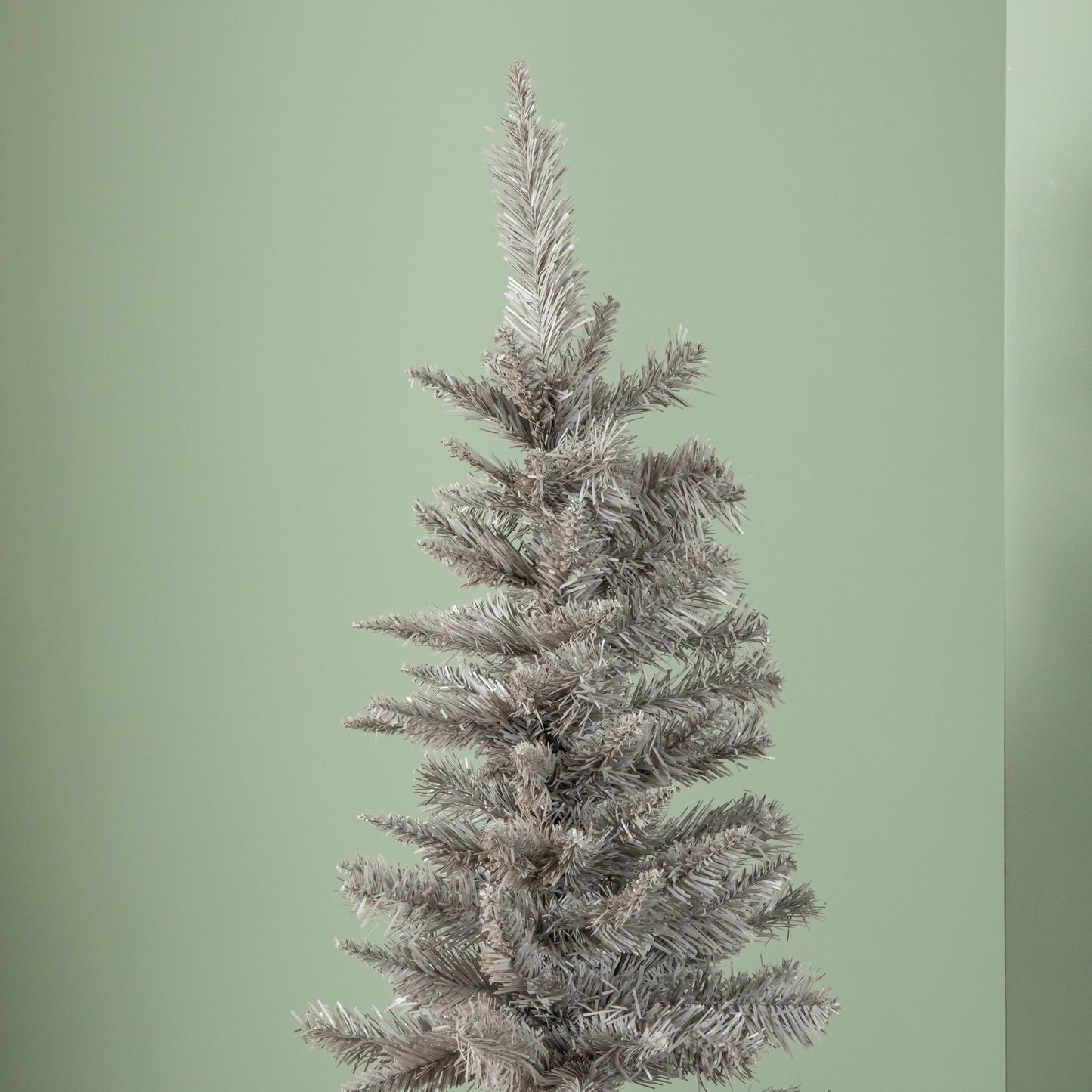 4ft (120cm) Artificial Pencil Pine Grey Christmas Tree with 168 Tips & Stand
