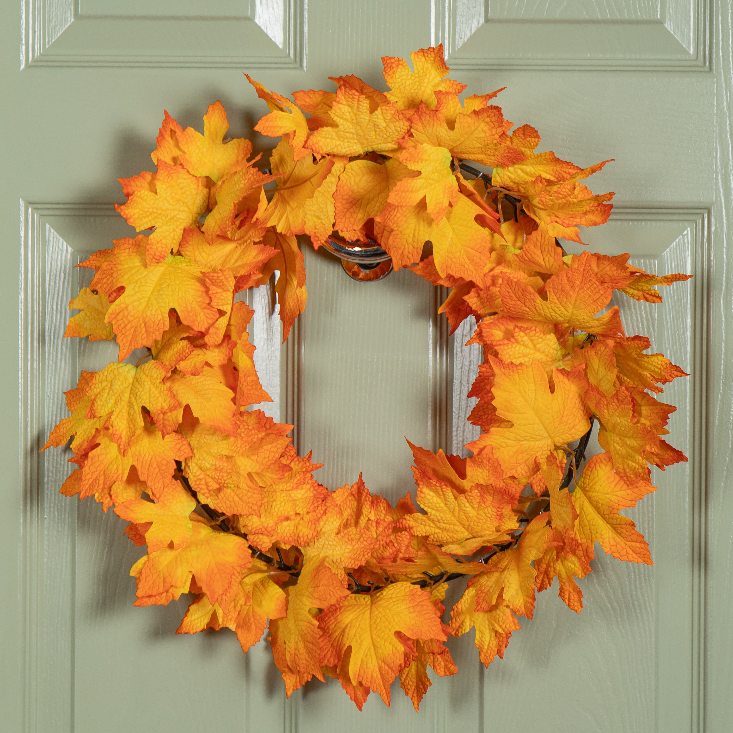 50cm Hanging Bright Autumn Faux Wreath
