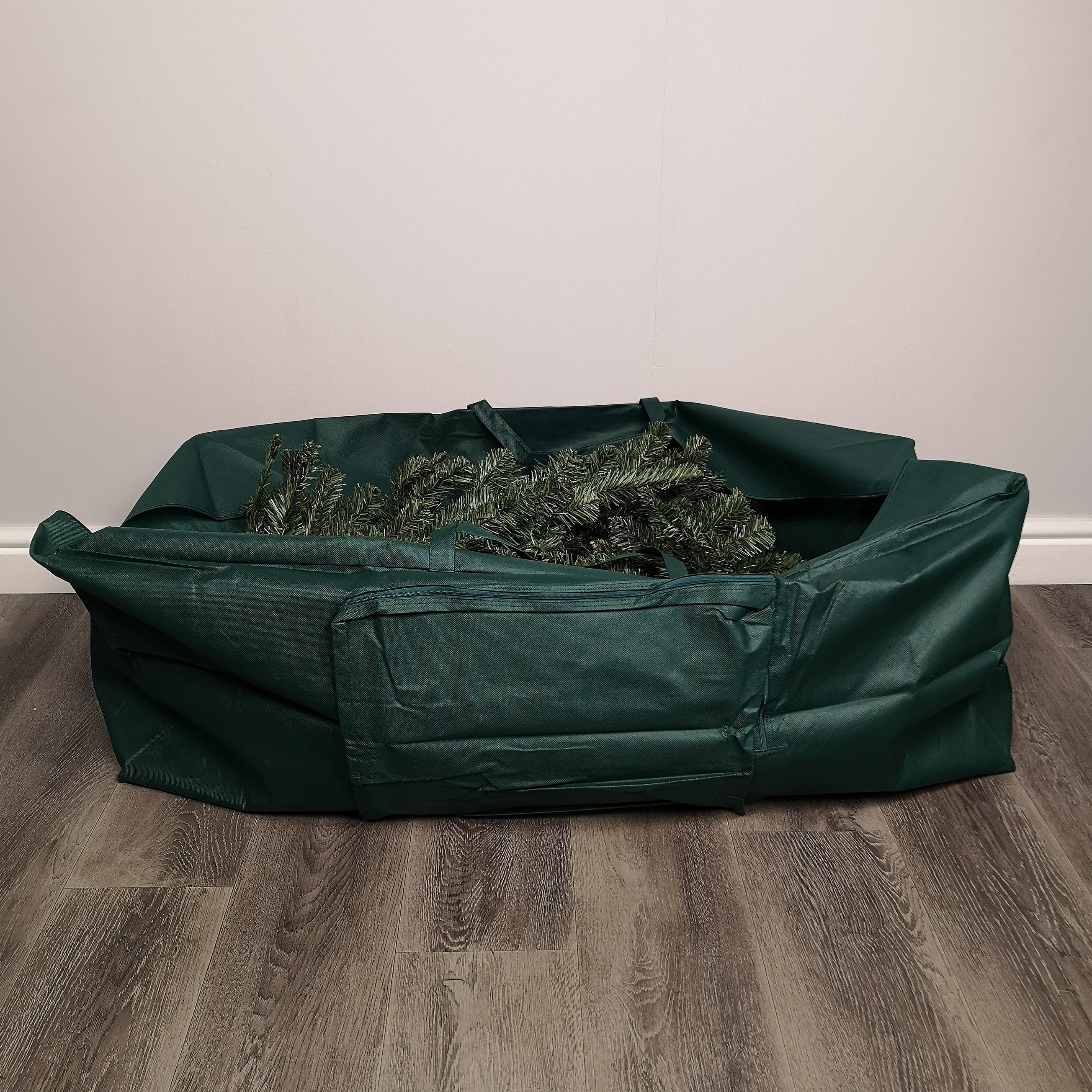 1.2m Green Christmas Tree Storage Bag with Zip and Carry Handle