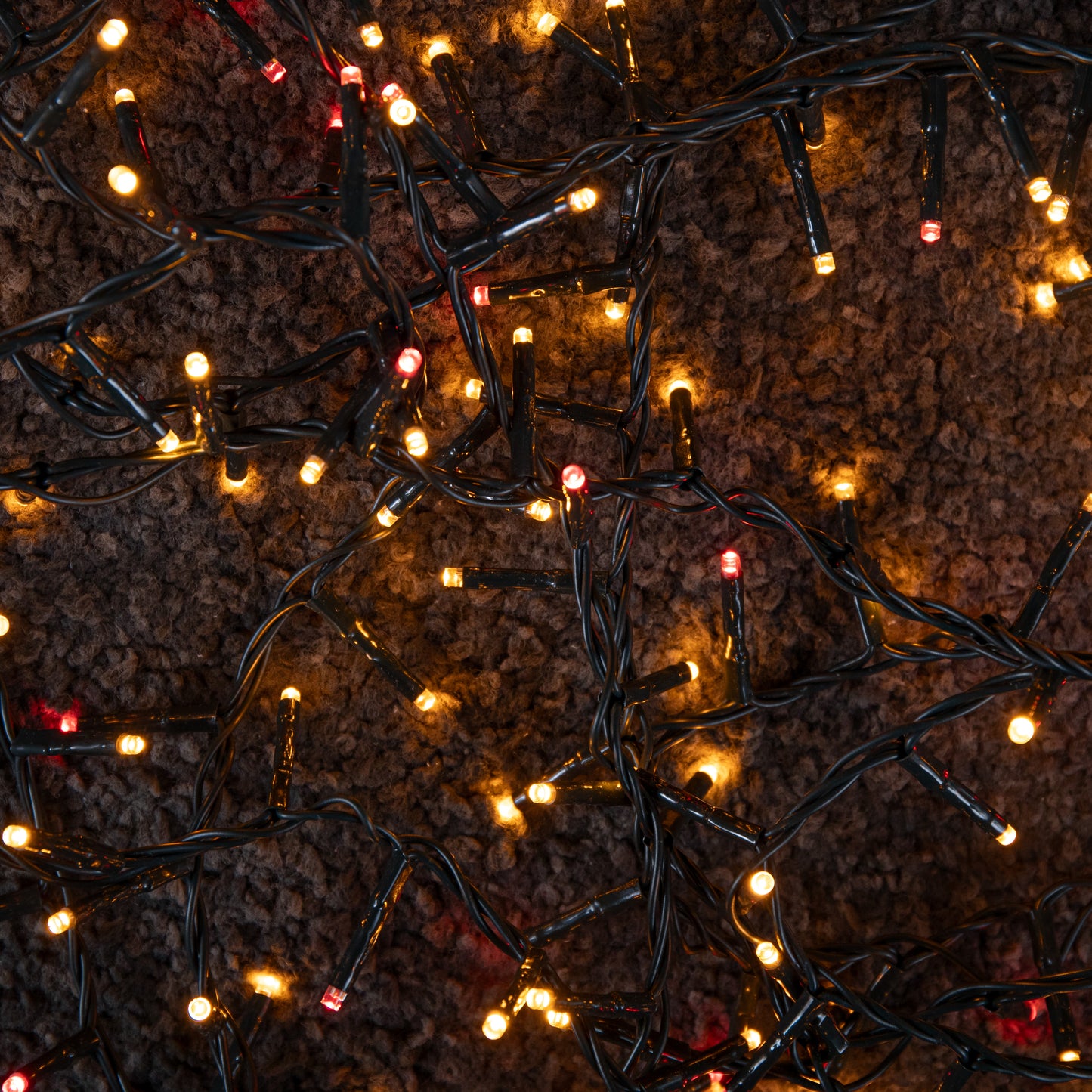 6m 240 LED TreeBrights Christmas String Lights with Timer in Red and Vintage Gold