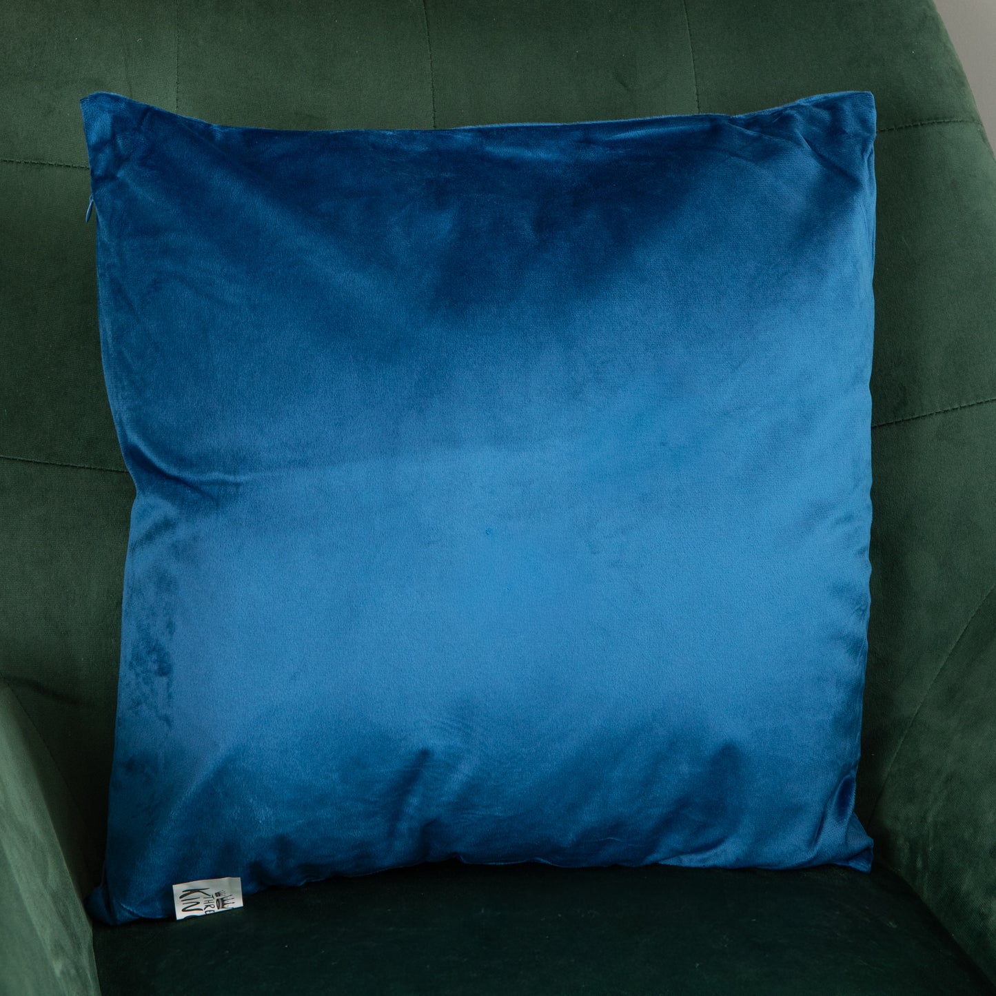 45 x 45cm Soft Fabric Christmas Reindeer Chair Cushion in Sapphire Blue