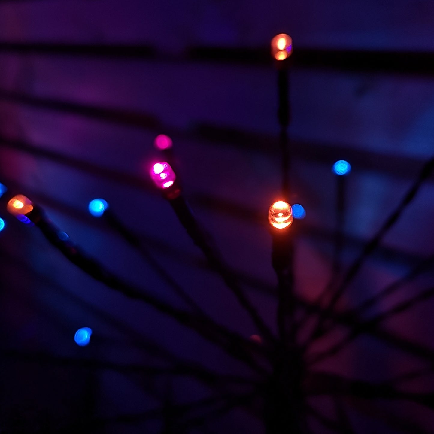 Set of 5 Battery Operated Multi Function Rainbow LED Sparkler Path Lights Christmas Decoration with Timer