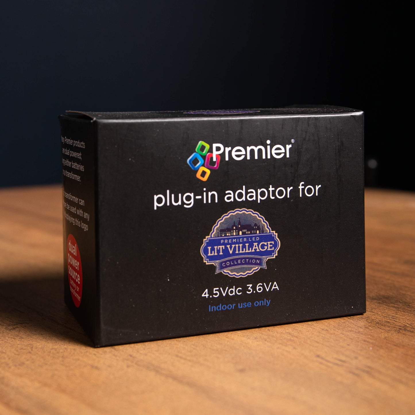 Premier TFD0515L 4.5Vdc 3.6VA Plug-in Adaptor for Christmas Decorations - L Shape