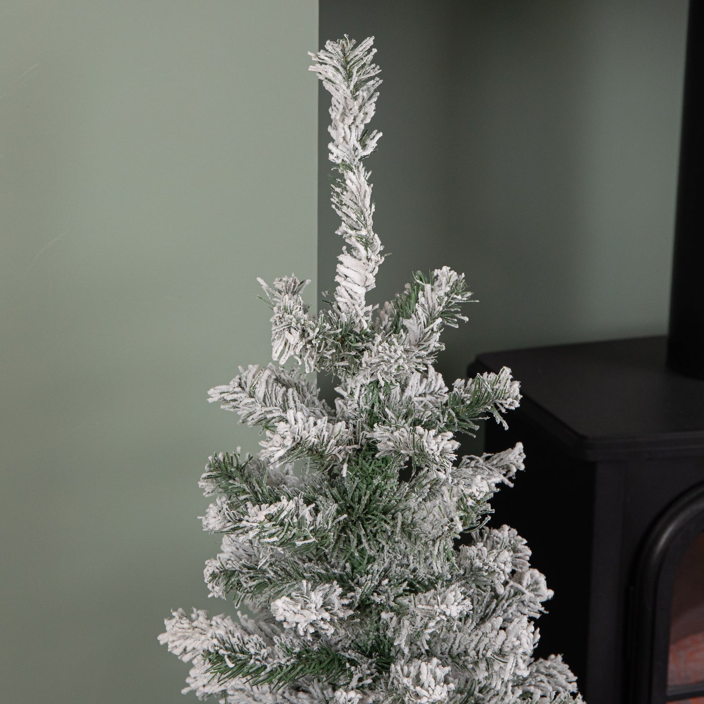 3ft (90cm) Mini Imperial Snowy Christmas Tree in Jute Bag