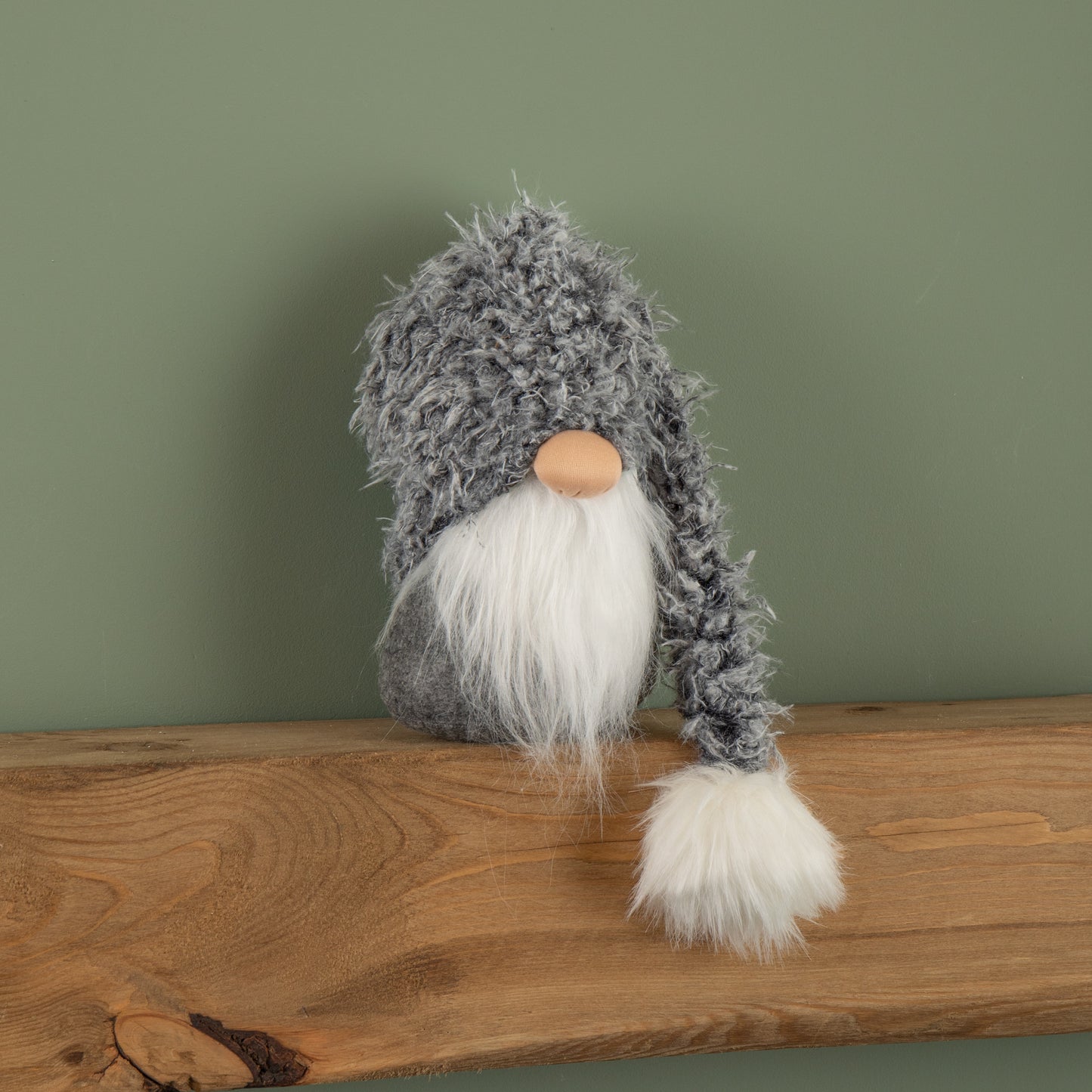 29cm Festive Christmas Gonk With Oversized Fur Hat