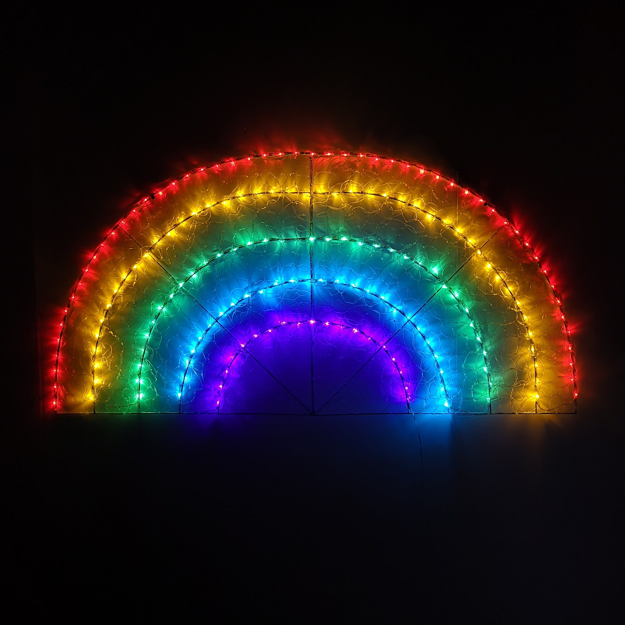 1.5m Indoor Outdoor Soft Acrylic NHS Christmas Rainbow with180 LEDs