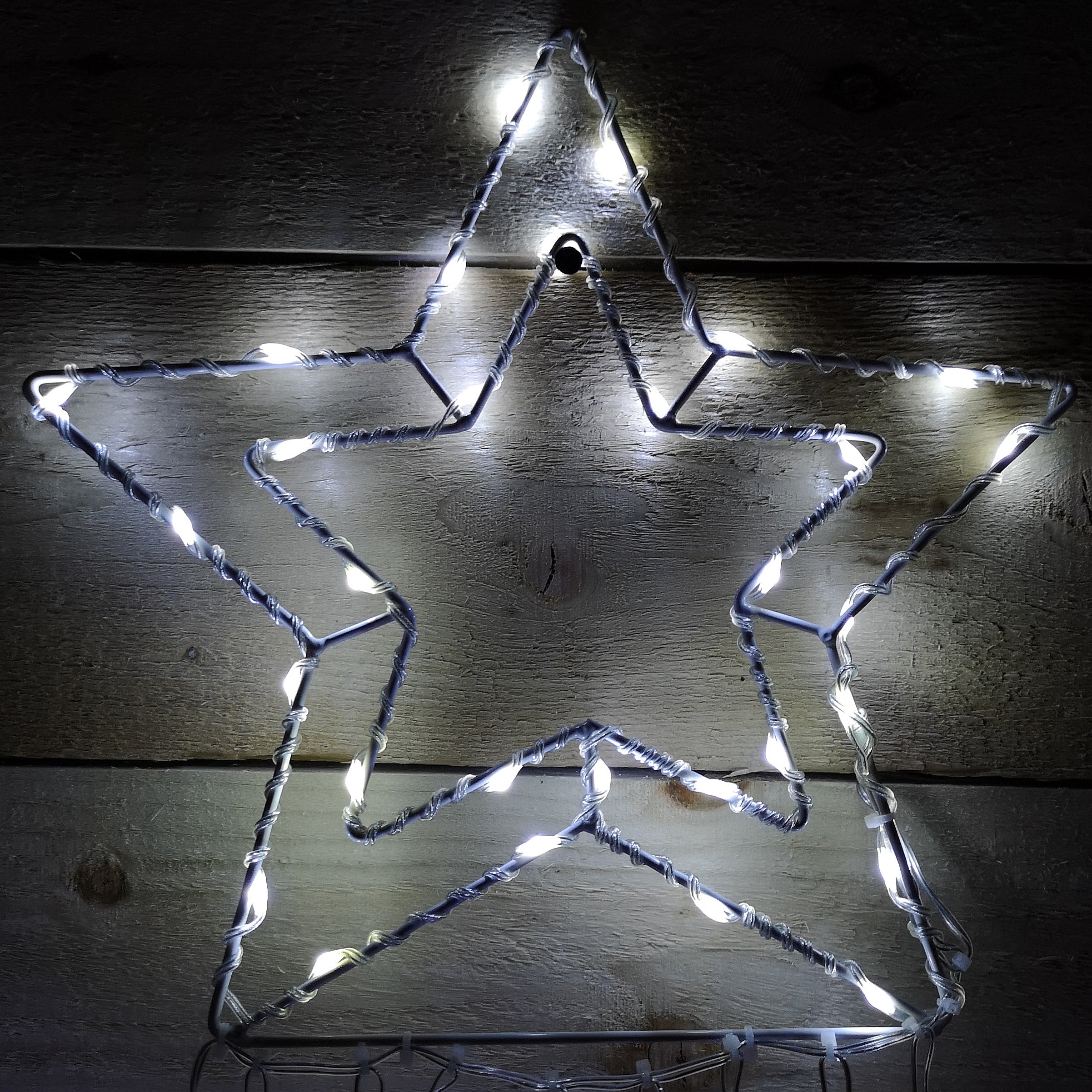 2.1m Multi Action White LED Shooting Star Light Christmas Decoration with 191 LEDs