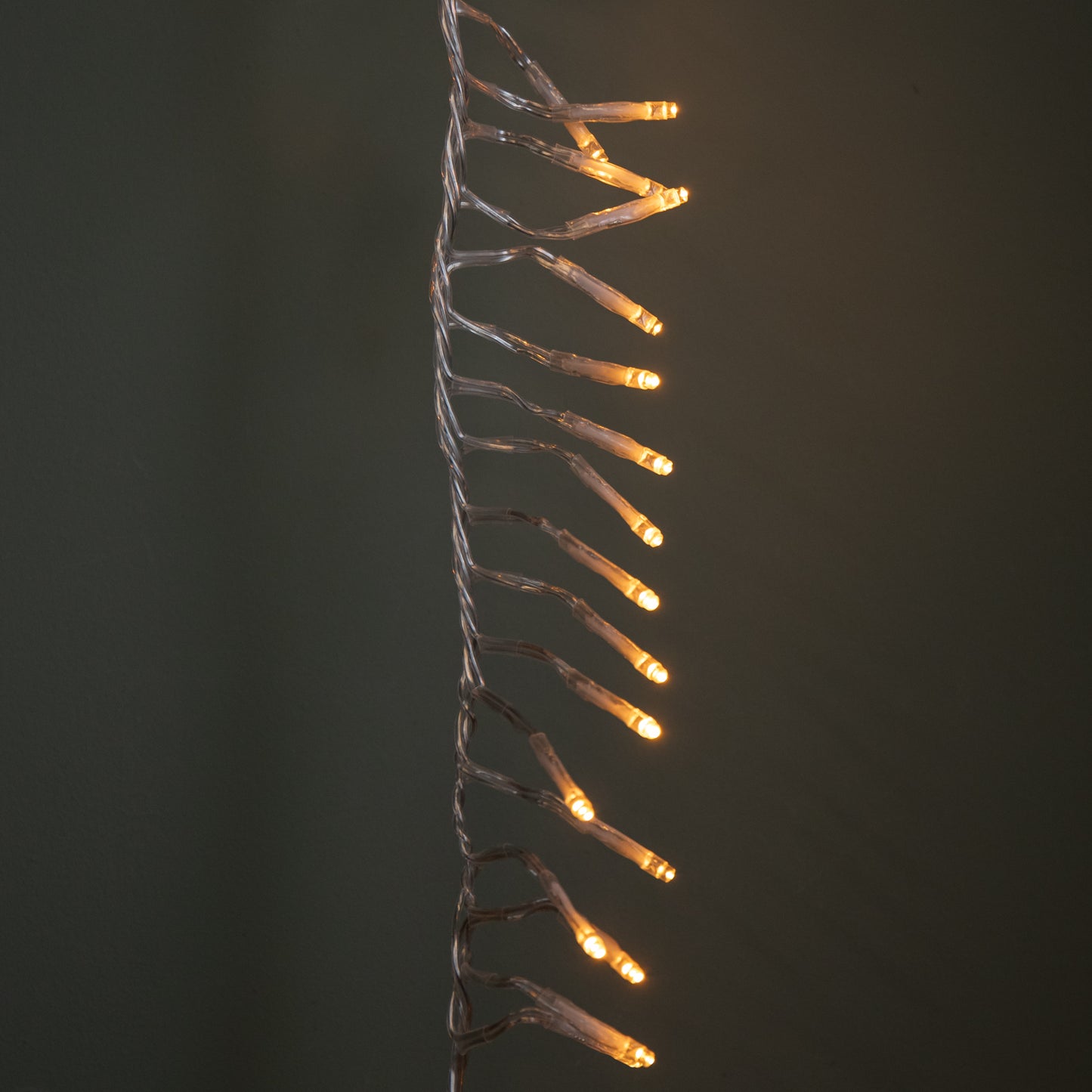 9.3m 720 LED Christmas Cluster String Lights with Timer in Vintage Gold on Clear Cable