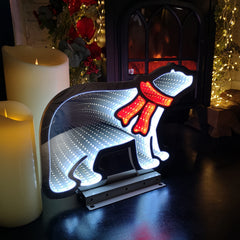 40cm LED Infinity Light Polar Bear