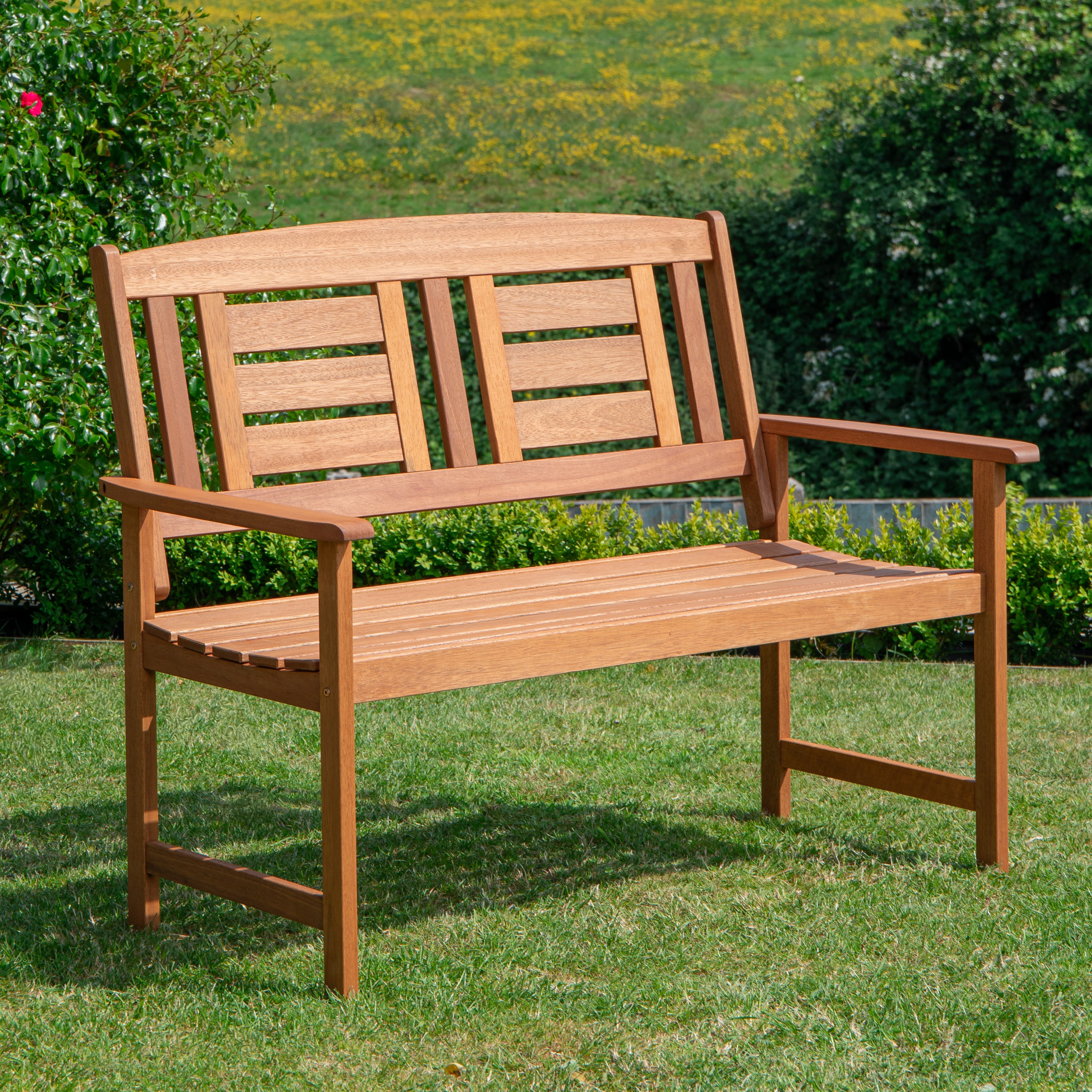 Hawkshead 2 Seater Outdoor Wooden Garden Patio Bench