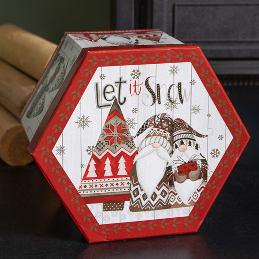 7cm Set of 14 Traditional Vintage Christmas Gonk Tree Baubles