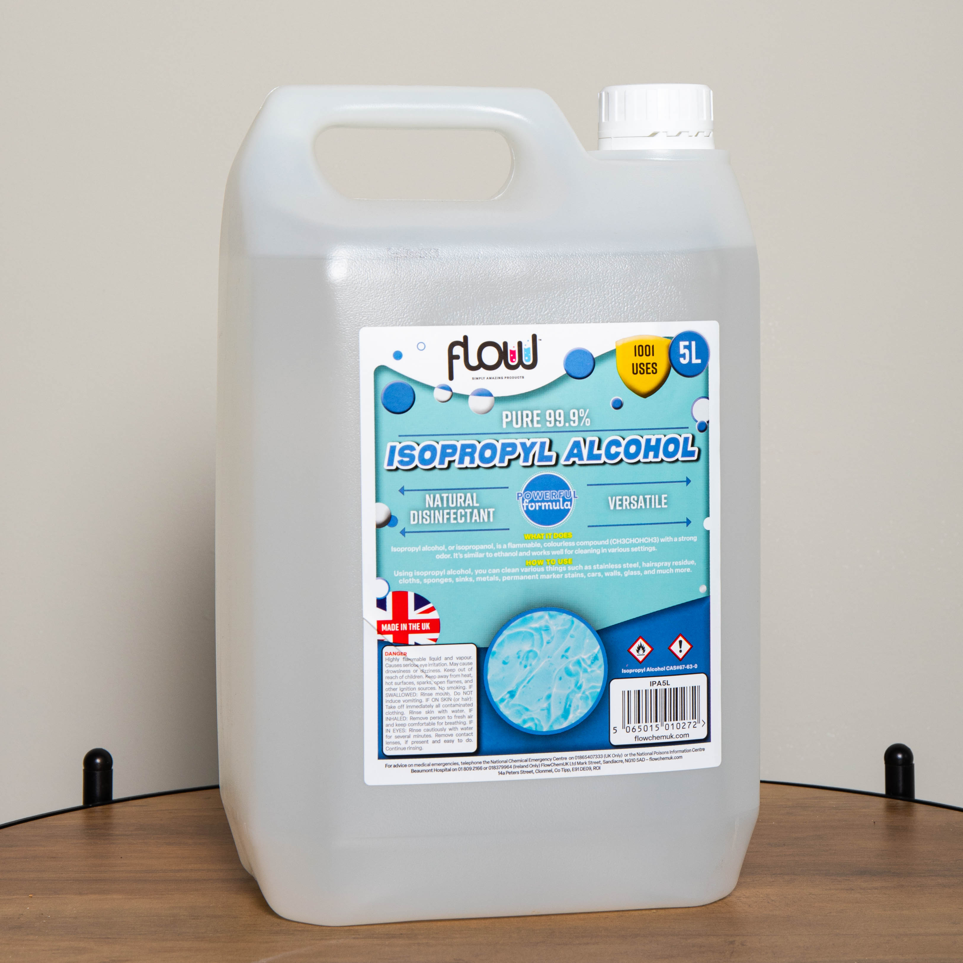 5 Litre 99% Isopropyl Alcohol Cleaning Solution 