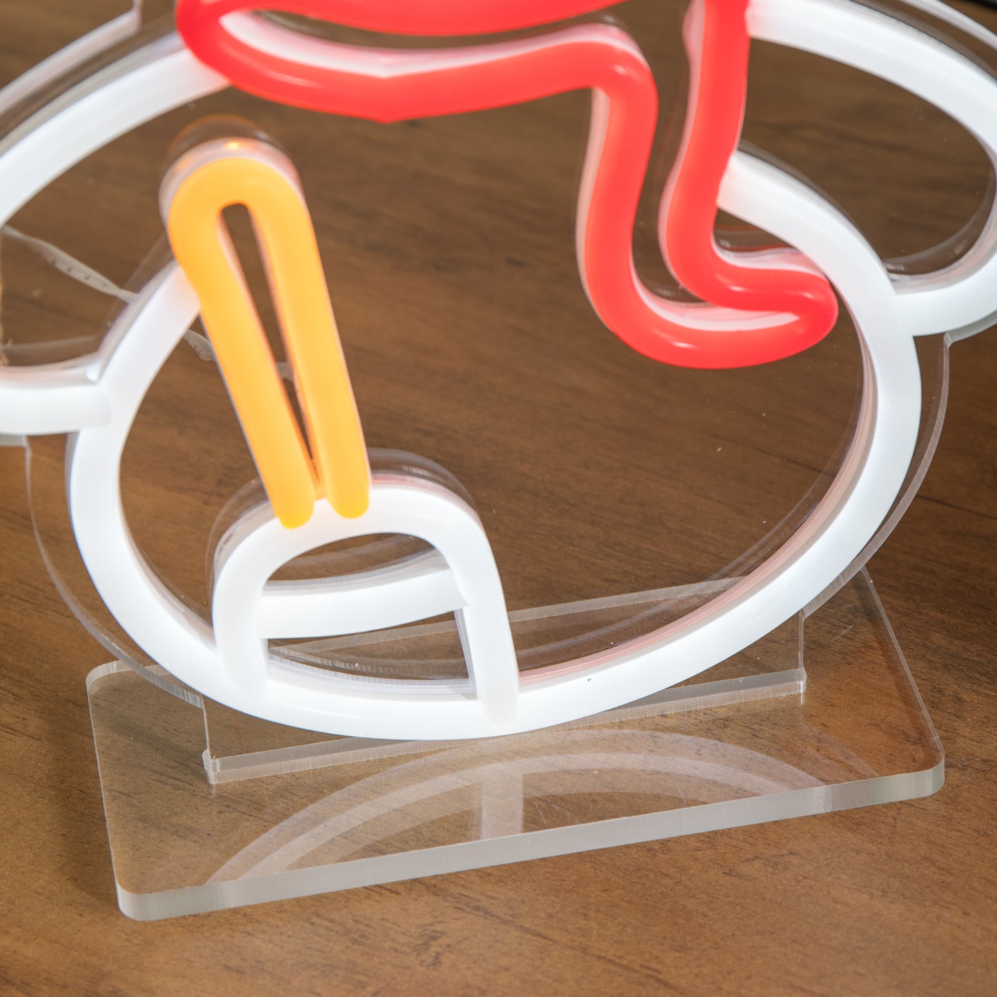 24cm Light up Christmas Snowman Table Top Neon Sign