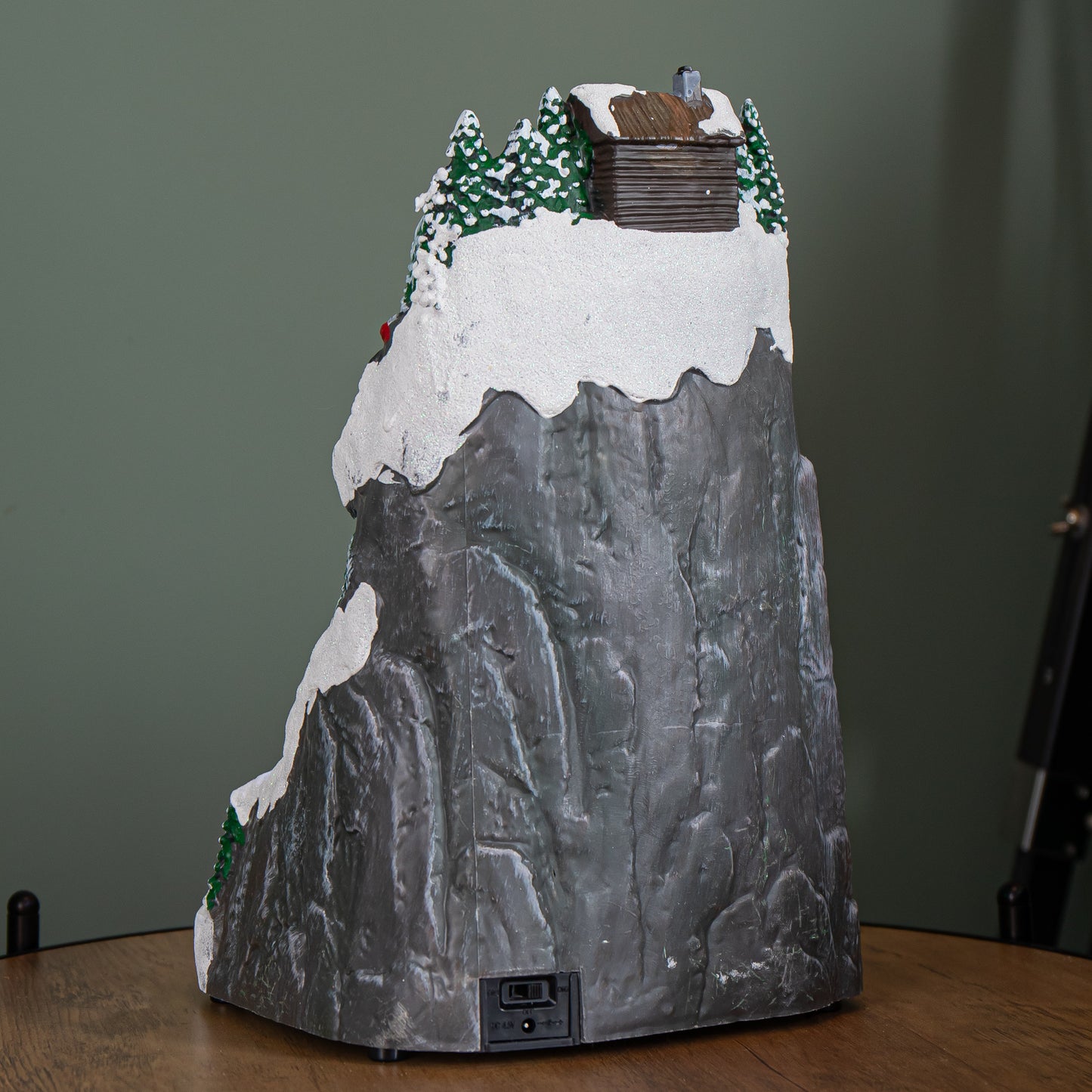 30cm Light up Christmas Winter Ski Village Scene with Music and LEDs