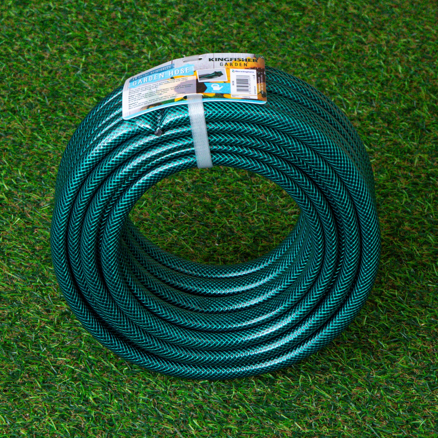 15m Reinforced Garden Hose Pipe in Green