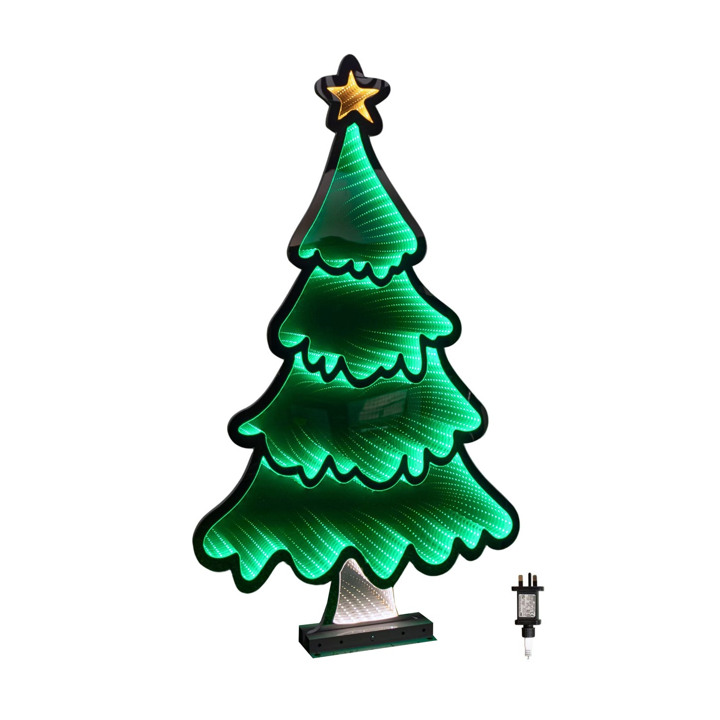 90cm Light up Standing Christmas Tree with Star Infinity Decoration with LEDs
