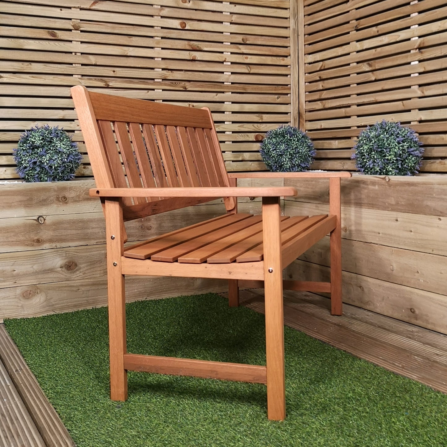 Cartmel 2 Seater Outdoor Wooden Garden Patio Bench