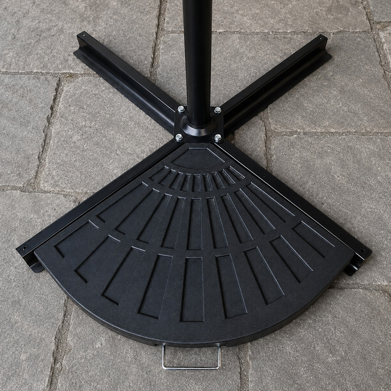 Factory Seconds: 2 Piece 14kg Black Hanging Banana Cantilever Garden Parasol Base Weights