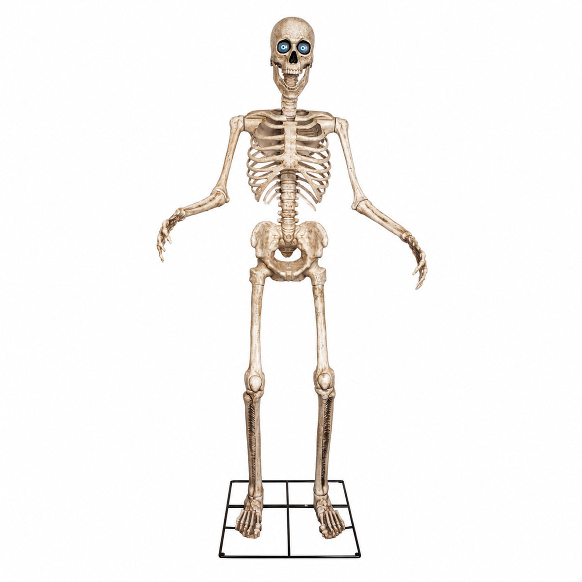 GIANT 8ft (240cm) Standing Indoor Outdoor Animatronic Halloween Skeleton Decoration